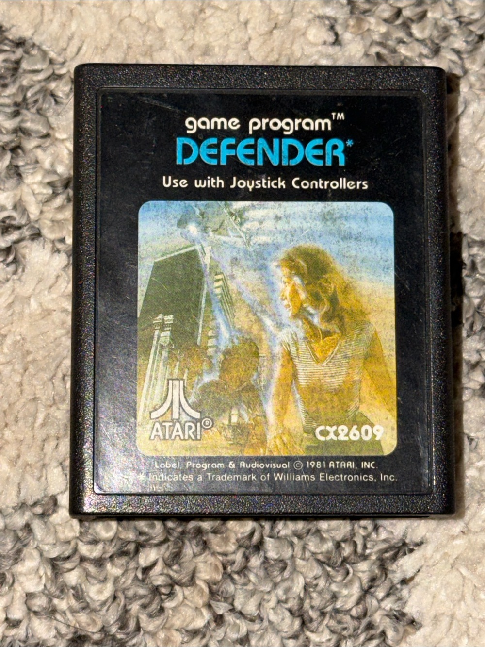 Defender Atari Video Game Cartridge Loose No Box Tested Works Great Used Pre Own